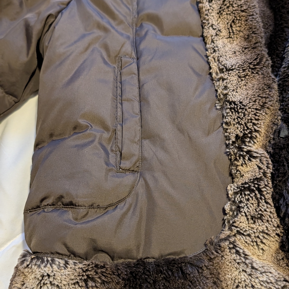 Vtg 90s Baby Phat Womens Reversible Baby Doll Cropped Hooded Puffer Jacket Y2K S - Picture 7 of 10